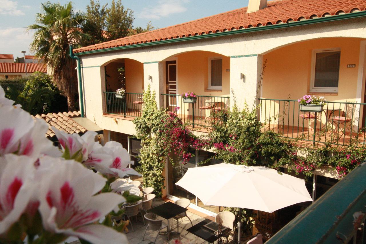 Logis Hôtel Les II Mas - Perpignan Sud Cabestany Bagian luar foto
