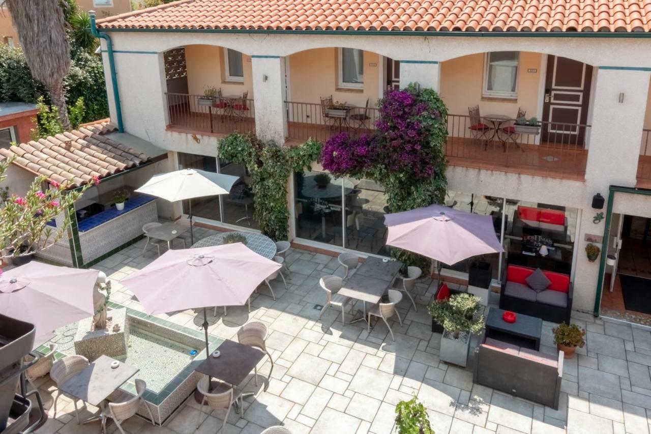 Logis Hôtel Les II Mas - Perpignan Sud Cabestany Bagian luar foto